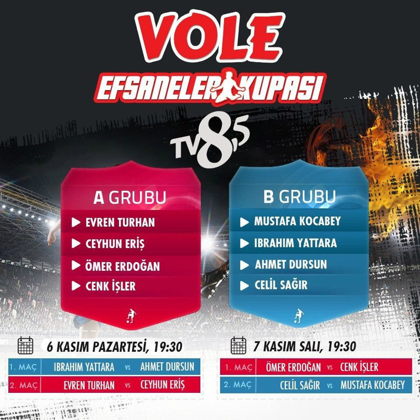 Vole Efsaneler Kupası TV8,5'da!
