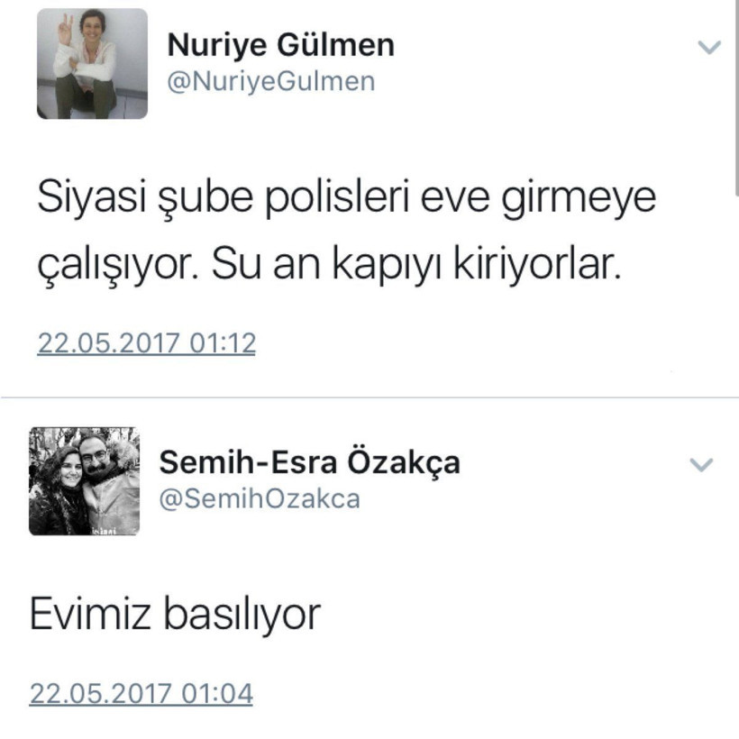 Nuriye Gülmen ve Semih Özakça'nın evine polis baskını!
