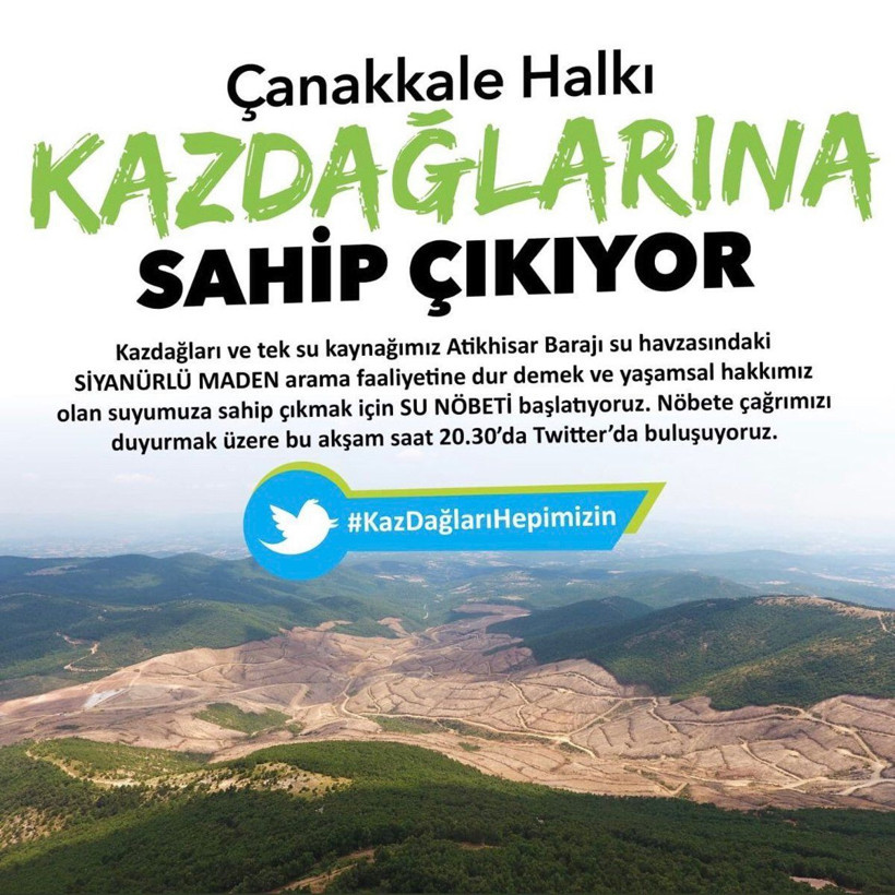 Türkiye’nin oksijen deposunda siyanürlü altın arama faaliyeti!