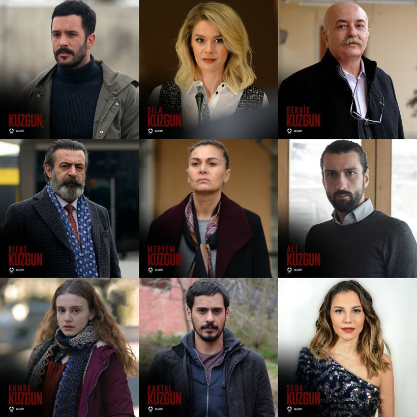 Kuzgun dizisinde kim kimdir?