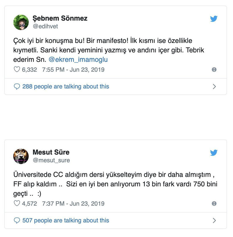 Sanatçılardan İmamoğlu’na tebrik mesajları: 'Her şey çok güzel oldu' - Resim : 8