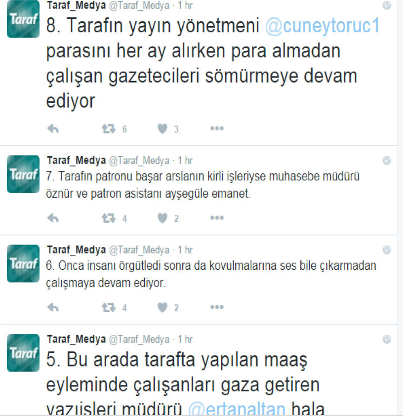 Çalışanlarına maaş ödemeyen Taraf'ın Twitter hesabı hacklendi!