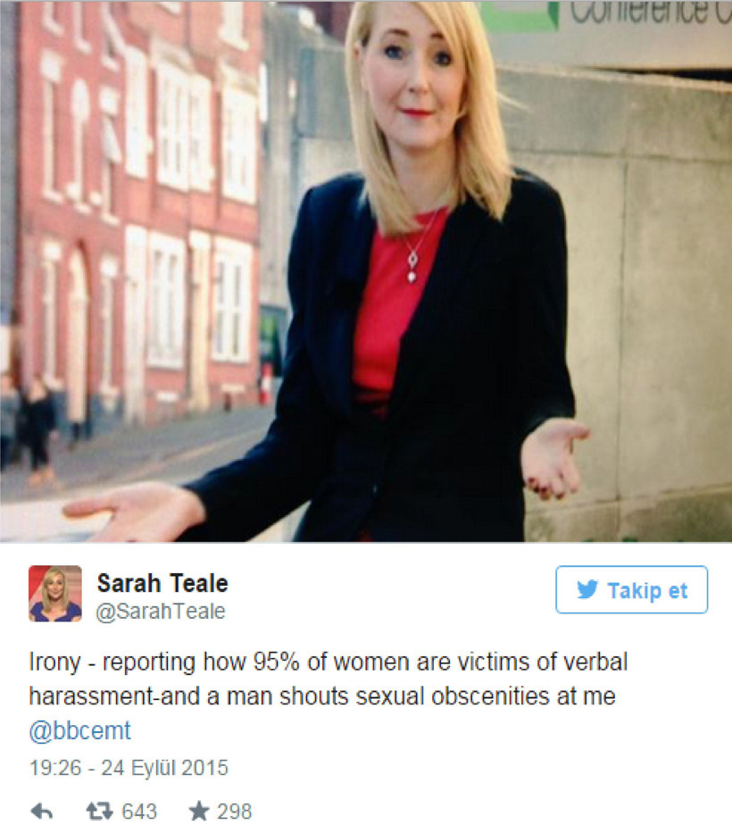 Gazeteci, taciz haberi yaparken tacize uğradı!