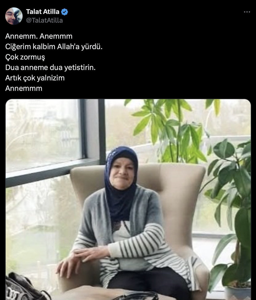 Talat Atilla'nın acı günü: Annesi hayatını kaybetti